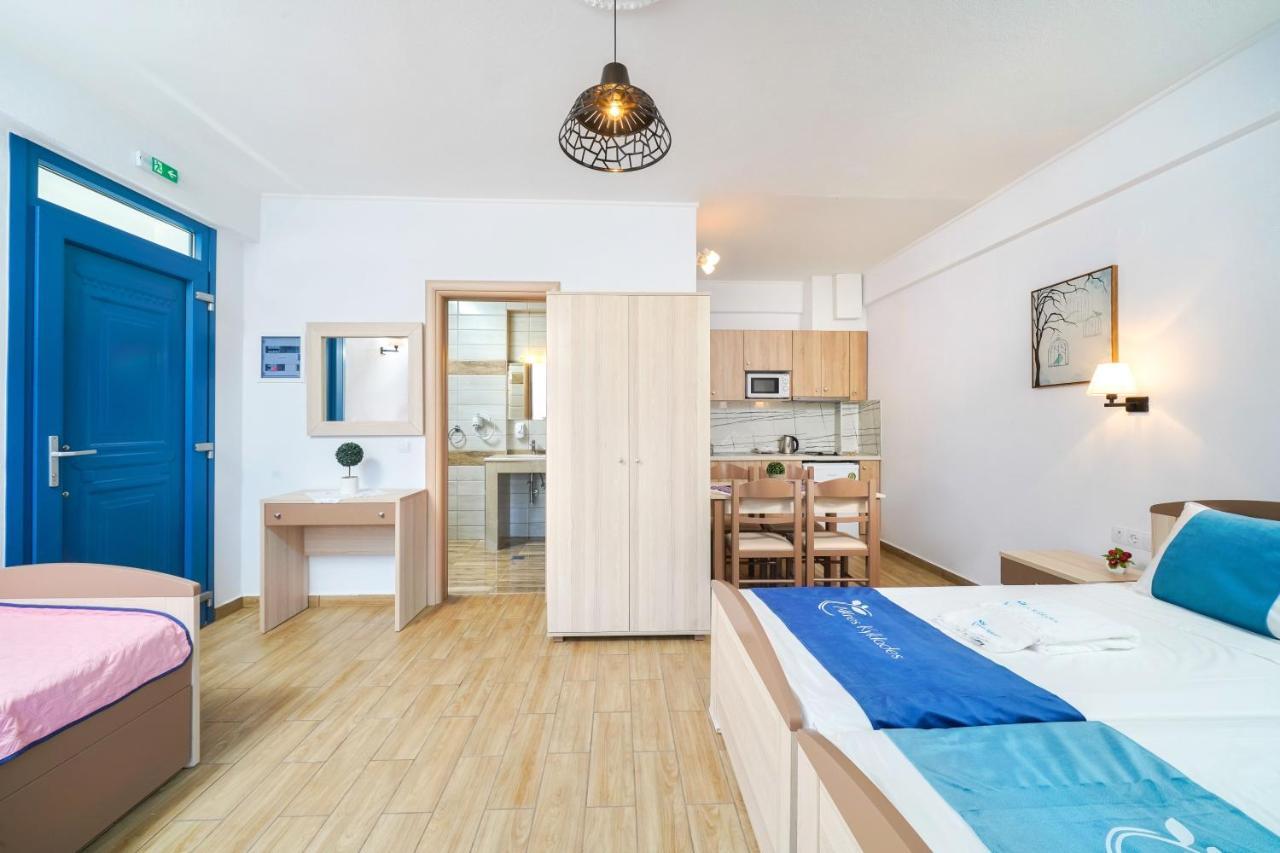 Mikres Kyklades Apartment Skala Potamia  Bagian luar foto