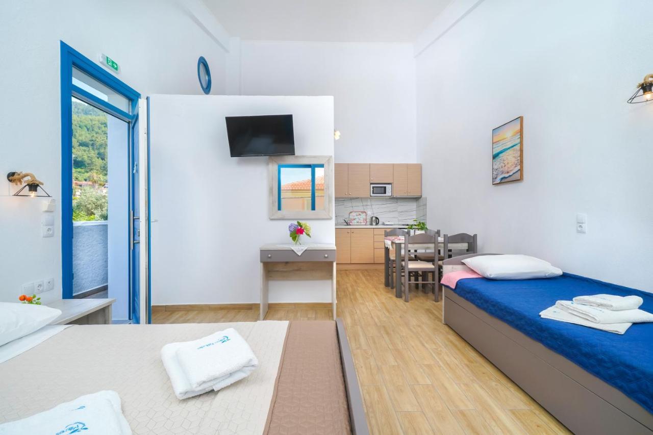 Mikres Kyklades Apartment Skala Potamia  Bagian luar foto